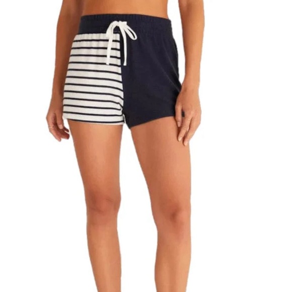 Z supply color block stripe short indigo - Picture 2 of 3